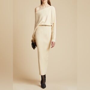 KHAITE The June Dress in Custard
Size 6